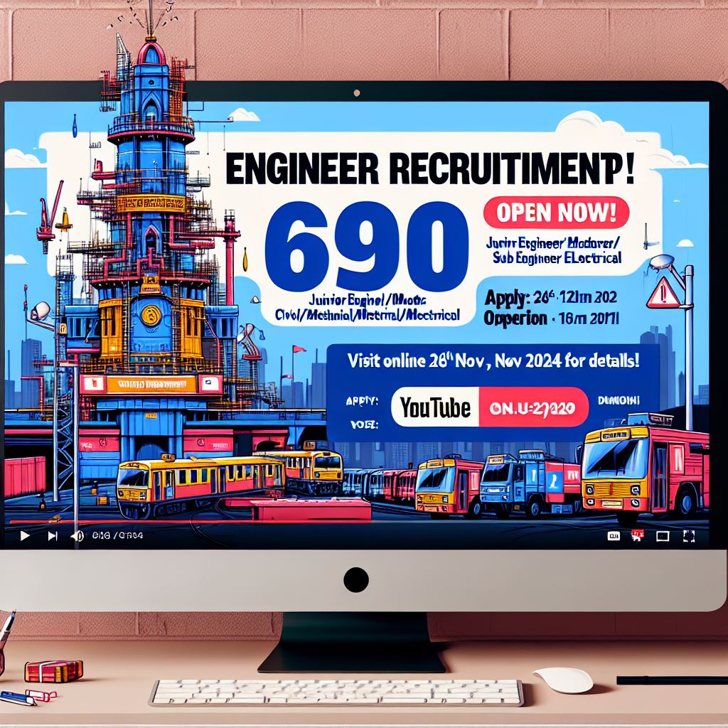 BMC Engineer Bharti 2024 – 690 Posts Recruitment Details